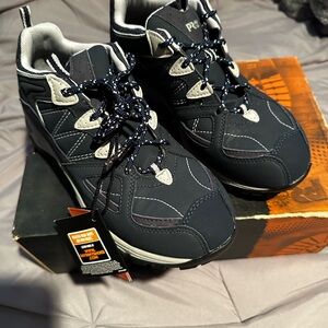 Timberland Pro Series Women’s Navy and Gray Willow Steel toe Trail Shoes